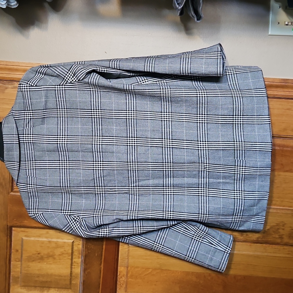 Madewell Caldwell Overized Plaid Double-Breasted Blazer Jacket - Picture 7 of 11